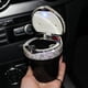 thumbnail image 5 of Cenicero de coche incrustado de diamantes con luz LED y tapa segura - Plástico perfumado a aromaterapia, negro/blanco, 8x8x9cm, 5 of 5