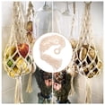 thumbnail image 4 of Greenadscape 1Ud Cesta Decorativa Colgante De Beige Tejida Para Uso En Hogar, 4 of 6