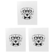 Euroscrubby Dog Dishcloth Fabric Super Absorbant Puppy Glasses 1057