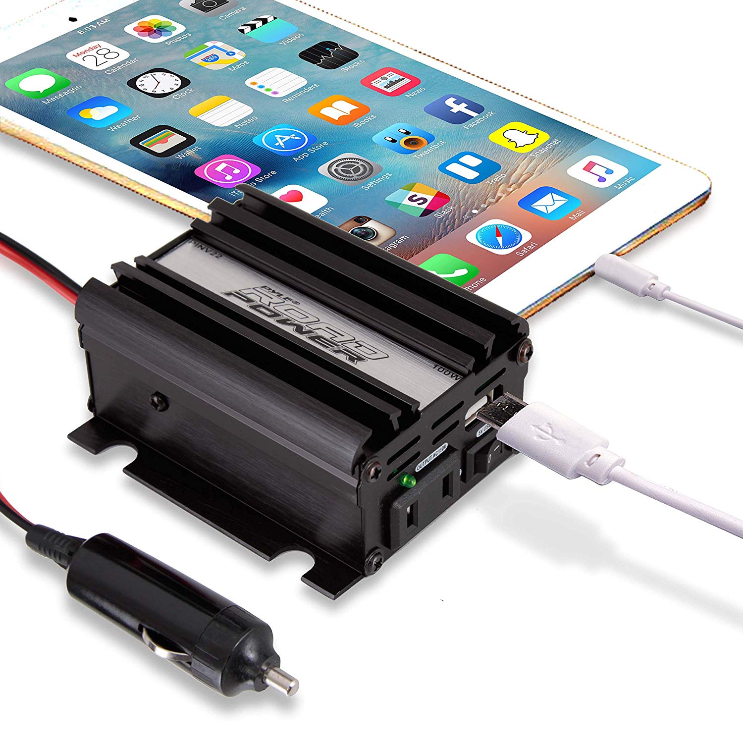 PYLE PINV22 - 200 Watt Power Inverter with USB Charging
