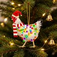 thumbnail image 6 of ShaoXinWan Christmas 2D Acrylic Hanging Ornaments, Flat Printed Festive Pendant, Decorative Hanging Decor for Car Rearview Mirror Christmas Tree Home Window & Wall Holiday Decorations, 6 of 9