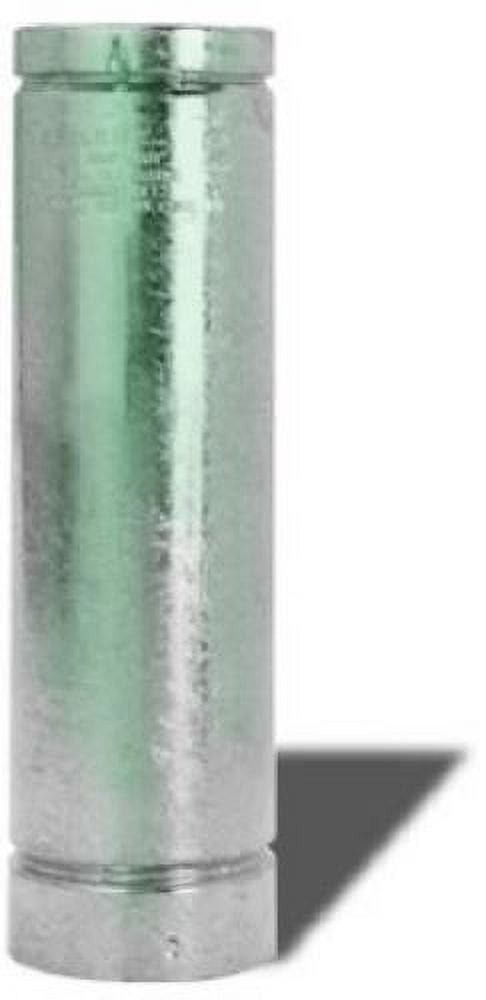 Selkirk 104024 4" x 2' 4RV-2 Round Type B Gas Vent Chimney Pipe - Quantity of 3