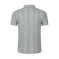 thumbnail image 5 of Blusa y camisa de manga corta con cuello vuelto para hombre, de moda, de color liso, con botones, cuello vuelto, camisa de manga corta con cuello vuelto, blusa para hombre, abrigo de poliéster, 5 of 5