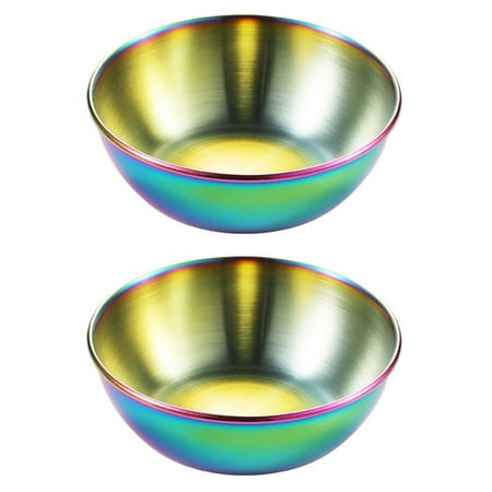 

NUOLUX 2pcs Appetizer Serving Tray Simple Sauce Dishes Miniature Spice Dish Plate