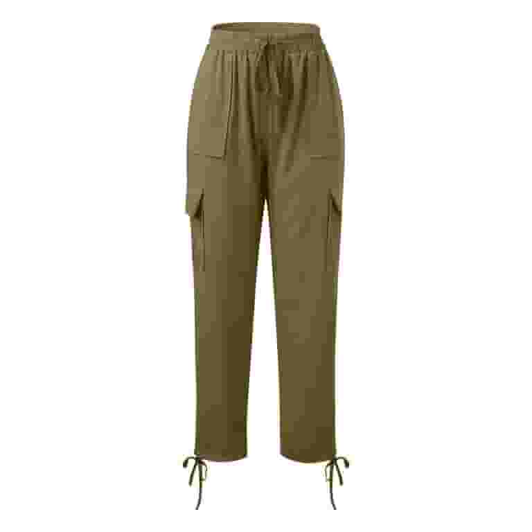 ☆送料・関税込☆PARTIMENTO★WIDE LEG CARGO PANTS★ Women Pants Wide Leg Cargo Pants High Waist Business Casual