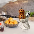 thumbnail image 4 of Fiudx Adorno de Resina de Calabaza Fantasma de Halloween, Diseño Único de Luz de Calabaza Fantasmal, Decoración de Patio Exterior, Ambiente Festivo para Porche de Jardín, Perfecto para Fiestas de Hal, 4 of 4