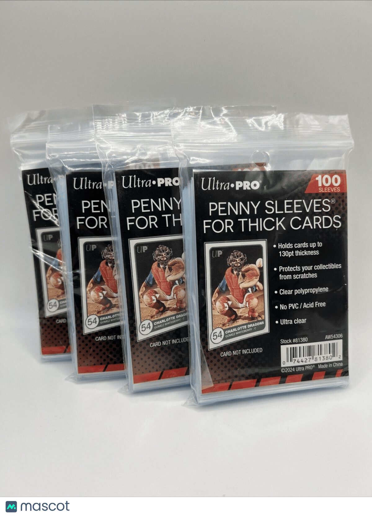 500 BCW STANDARD CARD PENNY SLEEVES 2 5/8 X 3 5/8 5 CONFEZIONI DA - Foto 4