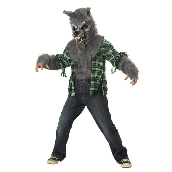 Disfraz de California Disfraces de hombre lobo para niños, talla L