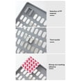 thumbnail image 3 of Wall-Mounted Storage Rack No Drilling Hole Board Storage Rack Pegboard Wall Shelves for Home Kitchen Bathroom, 3 of 10