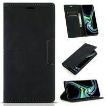 for Samsung Galaxy S25 Plus Case Wallet, Premium PU Leather Case Samsung Galaxy S25 Plus Cell Phone Cover, with Magnetic Closure Kickstand Card Holder, TPU Bumper Flip Wallet Case, Black