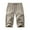 Beige, variant on OSOLU Solid Color Men Linen Capri Pants Baggy Harem Pants Drawstring Yoga Beach Pants Trousers Fashionable Classic Leisure Bottoms