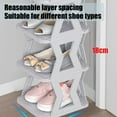 thumbnail image 5 of Tunhigl 4-Tier Shoe Rack for Closet, Sturdy Shoe Organizer, Shoe Shelf Holds up to 4 Pairs of Shoes, Space Saver Shoe Rack Organization Shelves Gray, 5 of 6