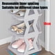 thumbnail image 3 of Zapatero estrecho de 5 niveles para espacios pequeños, zapatero multifuncional independiente con estructura resistente, organizador compacto para entrada, armario o dormitorio. Aestivo | Gris, 3 of 6