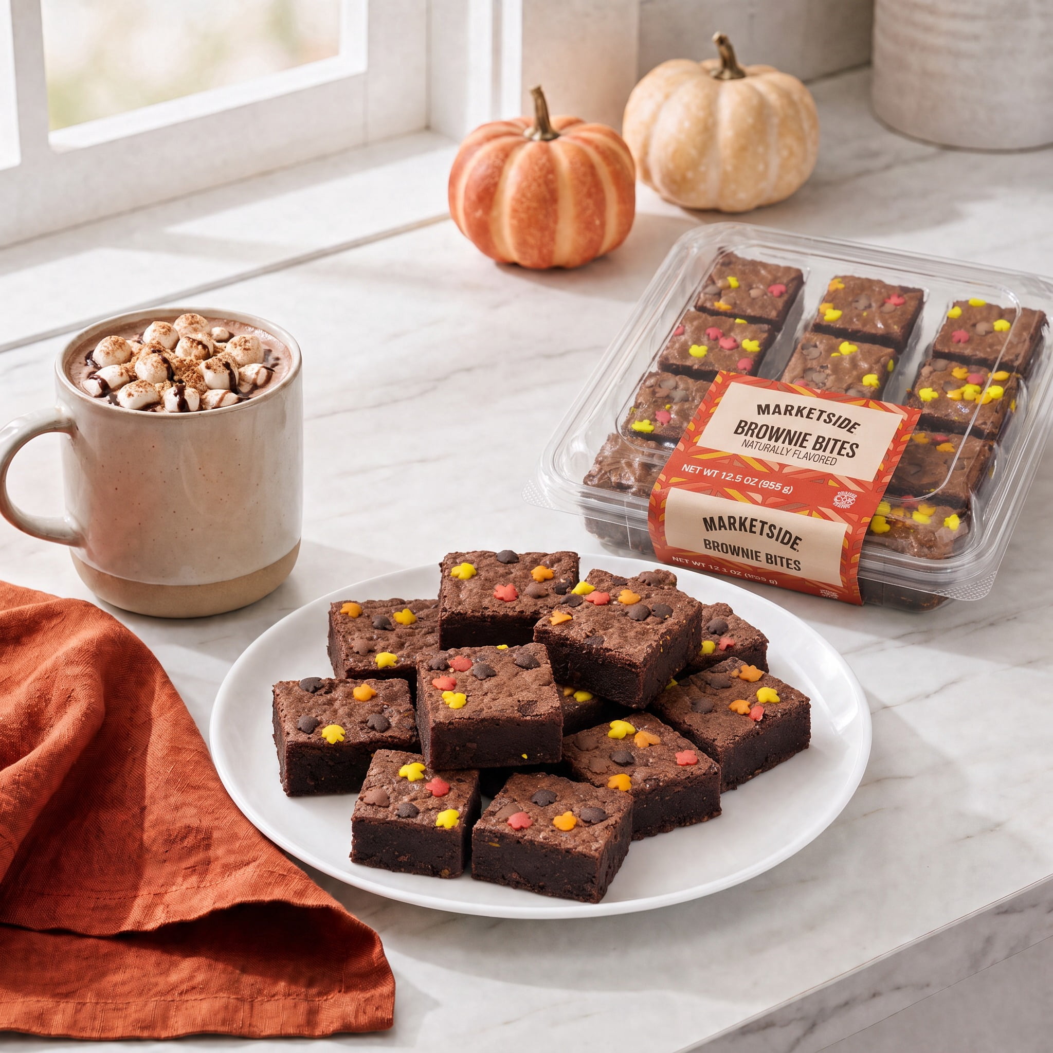 Marketside Harvest Brownie Bites, 12.5 oz, 12 Count