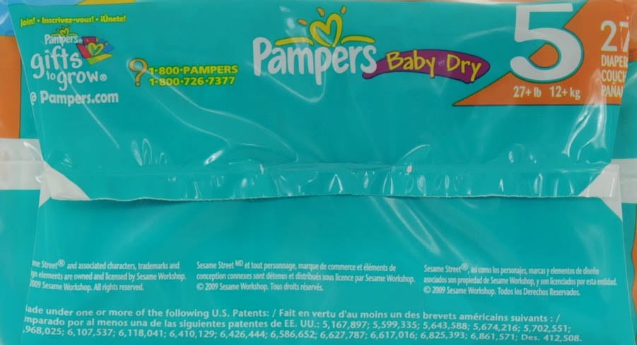 Pampers Baby Dry Diapers (Choose Your Size)