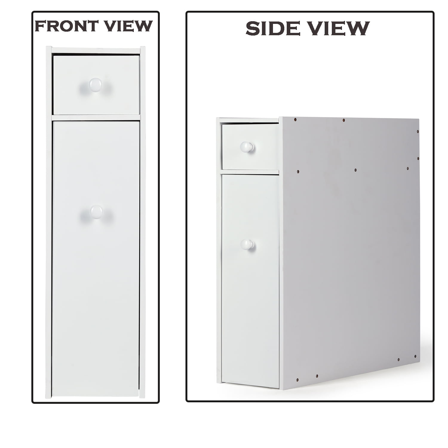 Buy HOMBOUR Bathroom Storage Beside Toilet Storage with Slide