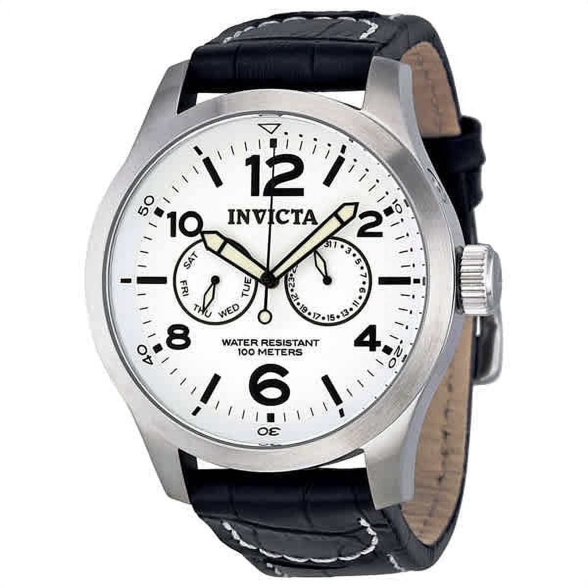 smile32 　60㎝オニキスなしホワイトハーツのみに変更346 Invicta Men's Specialty 32633 42mm Black Dial Leather Watch