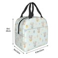 thumbnail image 5 of Pastel Elephant Star Lunch Bag Thick Aluminum Foil Tote Cooler for Women Work Picnic Gift, 5 of 7
