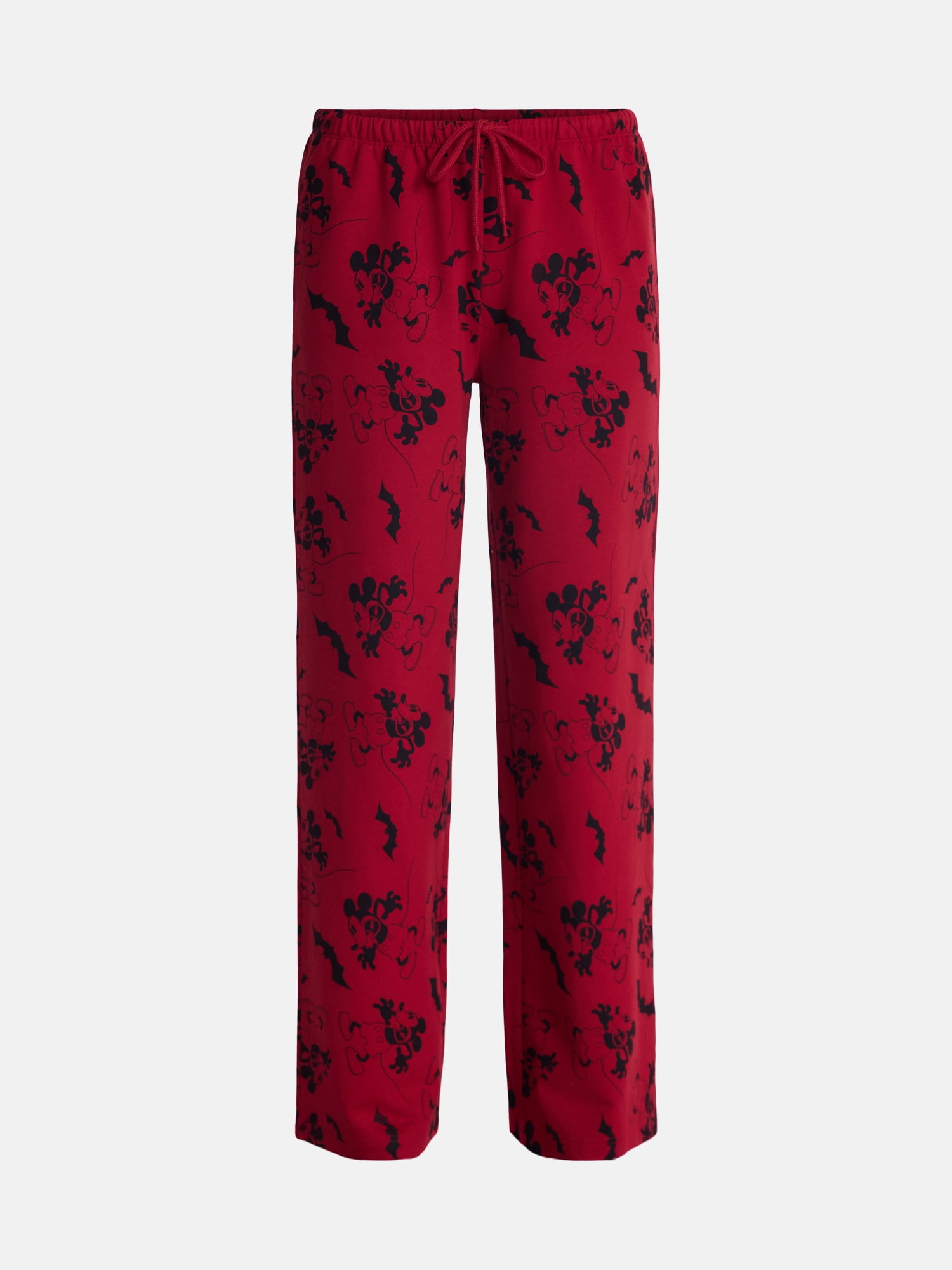 Disney Mickey Mouse Women's Halloween Fleece Wide Leg Jogger Pants, Sizes XXS-XXL