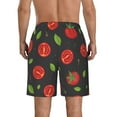thumbnail image 3 of Kll Tomatoes1 Men'S Casual Summer Beach Shorts Hawaiian Shorts With Pockets-Small, 3 of 9