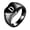 Black D, variant on Initial Rings for Women Men Letter Alphabet Signet Stainless Steel Heart-shaped Engraved Elegant Simple Dainty Personalized Gift Jewelry Black F 9