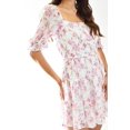 thumbnail image 4 of Vestido vaporoso flores Roman Fashion Juvenil 087 Rosa flor M, 4 of 5