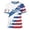 White, variant on Women's USA Soccer T-Shirt Crewneck Short Sleeve Stripe Top Patriotic US Flag Shield Graphic Tee Casual Sporty Game Day Fan Gear