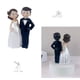 thumbnail image 4 of Cateissary Cásate con muñeca estilo europeo dibujos animados amor romántico boda muñecas pastel Topper hermosa pareja decoraciones Día de San Artesanía, 4 of 6