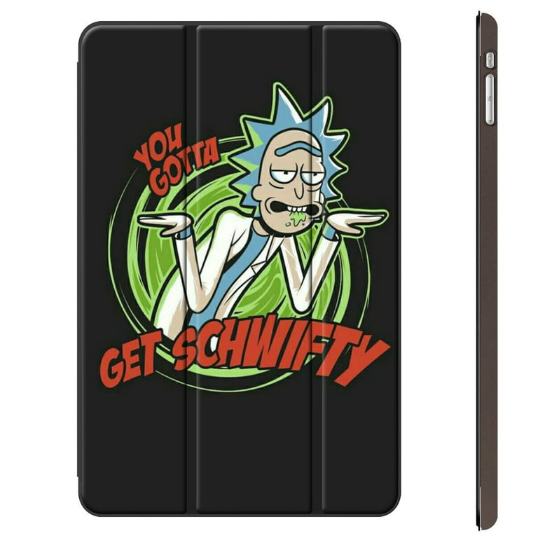 Rick and Morty Case Cover for Apple iPad 8th 9th Generation 10.2 inch,for  mini6 iPad air 1/2/3 iPad Pro 11/iPad Pro 12.9,for ipad mini case for  girls,PU Leather Flip Fold Stand 