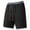 Black-03, variant on Men's Boho Shorts with Tassel Drawstring Breathable Casual Summer Vacation Shorts for Beach & Daily Wear