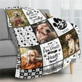 thumbnail image 4 of Custom Blanket with Photos for Cat Personalized Picture Throws for Pets Lover Customizable Blanket for Family Couple Pet Pictures 5 Photos with Name Blankets, 4 of 4