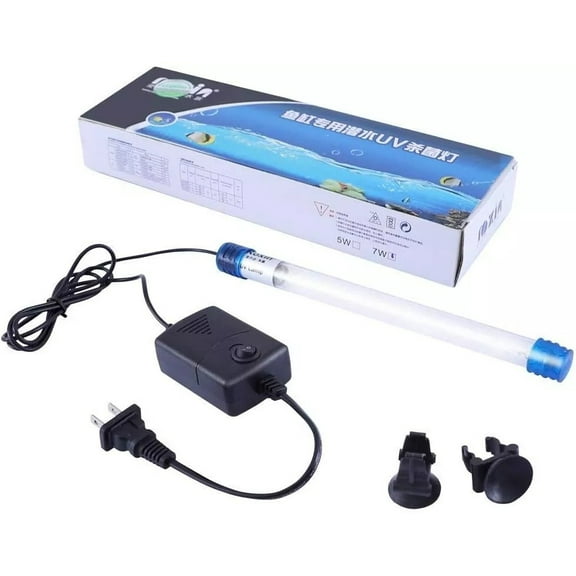 Aquarium UV-C Clean Light Submersible Waterproof Water Clean Lamp for Fish Tank