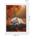 thumbnail image 2 of Diamond Art Kits for Adults - White Puppy Autumn Leaves Log 5d Diamond Painting for Adults, Diamond Art for Adults Beginners, Frameless Diamond Painting Kits for Adults for Home Wall Decor, 2 of 7