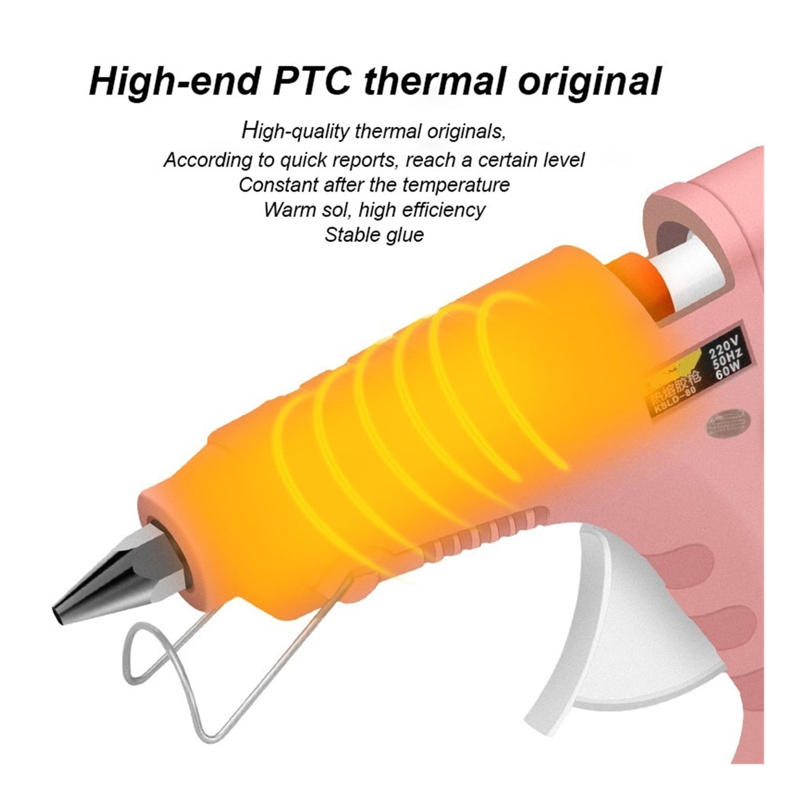 2Pcs 20W Hot Melt Glue Gun With 7mm Glue Sticks Mini Industrial Guns Heat Temperature Thermo Electric DIY Repair Tool Manual Glue Gun ,Effortless Crafting
