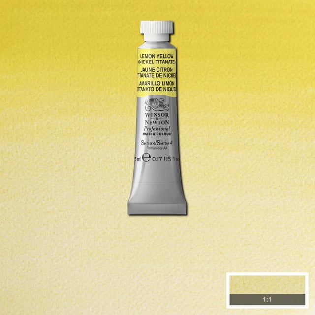 Pintura Acuarela WINSOR & NEWTON Artist 5 ml Amarillo Limon Obsc S-4 #347