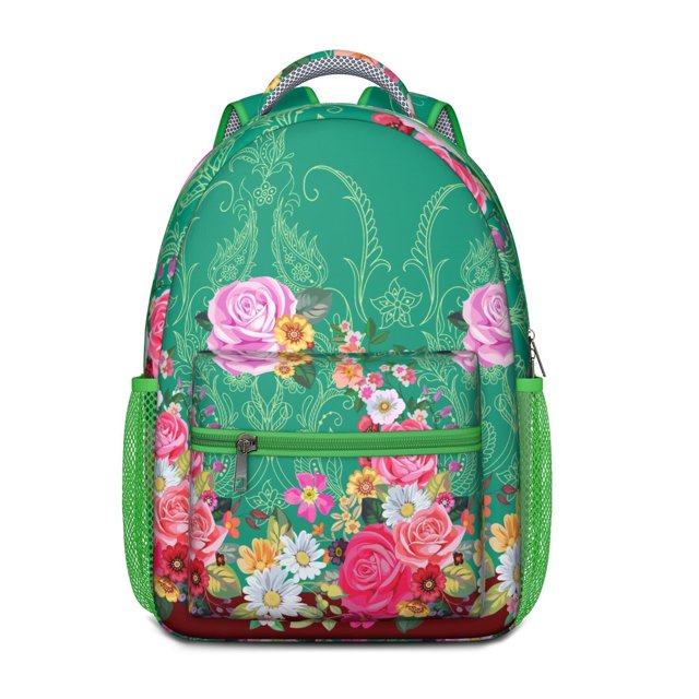 Boho Chic Paisley Backpack - Waterproof & Lightweight Bookbag for College Students & Commuters
