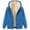 Blue, variant on QTSHPN Womens Hoodies Zip up Hoodie Winter Warm Soft Lined Jacket Pocket Casual Pullover Sweatshirt Outdoor Sports Long Sleeve Fall Sweatshirts for Women Black XXXL