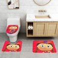 thumbnail image 2 of Super Why Floor Mat Lid Cover Toilet Mat 3-Piece Set Non-Slip Thick Rugs Bathroom Sets, 2 of 9