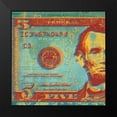 thumbnail image 2 of Chambers, Dustin 12x12 Black Modern Framed Museum Art Print Titled - Five Bucks I, 2 of 5
