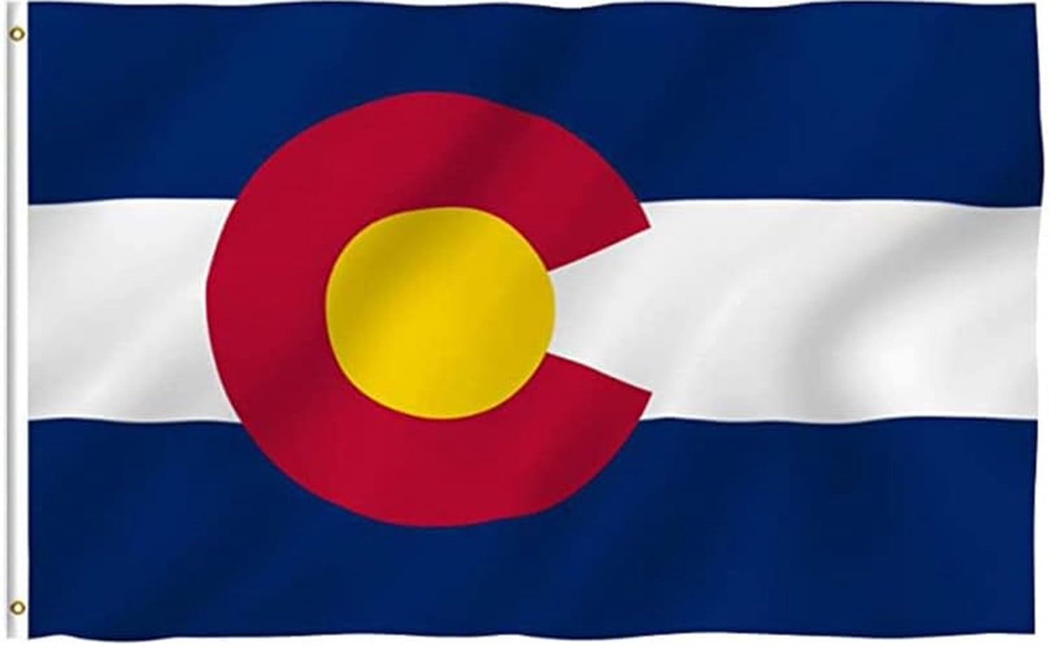 Colorado State Flag 3x5 Ft Double Sided US State Colorado Flag American States of Colorado Flags with 2 Brass Grommets Design Polyester Flags Decor for Indoor Outdoor