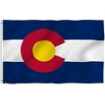 thumbnail image 4 of Colorado State Flag 3x5 Ft Double Sided US State Colorado Flag American States of Colorado Flags with 2 Brass Grommets Design Polyester Flags Decor for Indoor Outdoor, 4 of 7