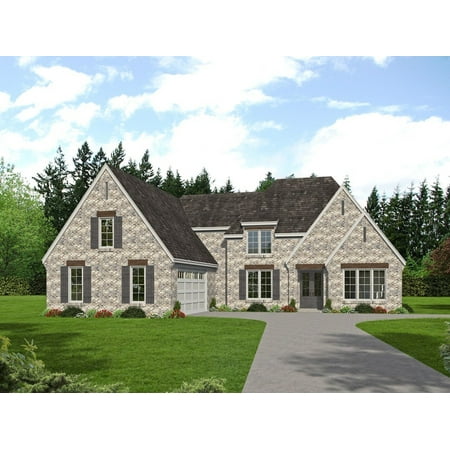 

763-2452: Country European 5 Bed 4 Bath Luxury Home Plan 3781 Sq Ft: Full Blueprints with License to Build by Home Plan Marketplace - Lesuto