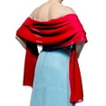 thumbnail image 1 of Qarigey Elegante chal para mujer hecho con gasa Regalos para cualquier ocasión Bufanda Pashmina para mujer Chales de gasa Accesorios de disfraces rojo, 1 of 6