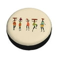 thumbnail image 3 of Gaeub African Women 14-17in Tire Cover, Spare Tire Cover, for Camper Caravan, Trailer, Car, Truck, SUV, Jeep - 15 inch, 3 of 9