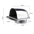 thumbnail image 1 of Bgsha 100mm 150mm Valve d'Extraction d'Aération Murale Grille Couverture de Conduit Sortie de Ventilation, 1 of 10