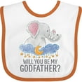 thumbnail image 3 of Inktastic Will You Be My Godfather? Boys or Girls Baby Bib, 3 of 4