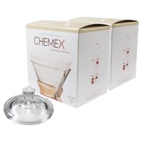 Chemex Glass Coffee Maker Cover and 200 Count Bonded Circle Coffee Filters