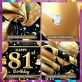 thumbnail image 4 of Golden Theme Happy 81st Birthday Banner Sparkling Design 81st Birthday Display Star Decor Gift Box 81st Birthday Backdrop for 81st Birthday Party Senior Birthday Celebration Indoor Party Decoration, 4 of 9