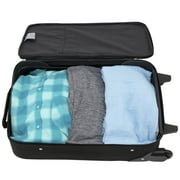 Travelers Club 4-Piece Travel Value Soft Side Luggage Set - Black