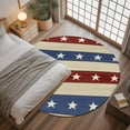 thumbnail image 3 of 4th of July Round Rugs 3ft, Blue Red Star Striped Independence Day Non Slip Washable Rug Runner, Low Pile Indoor Floor Carpet Mat Bathroom Rugs for Living Room, Bedroom, Kids Room, 3 of 9